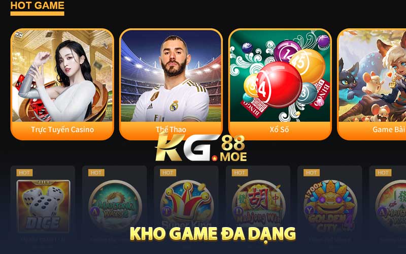 Thư viện game đa dạng, ưu đãi hấp dẫn