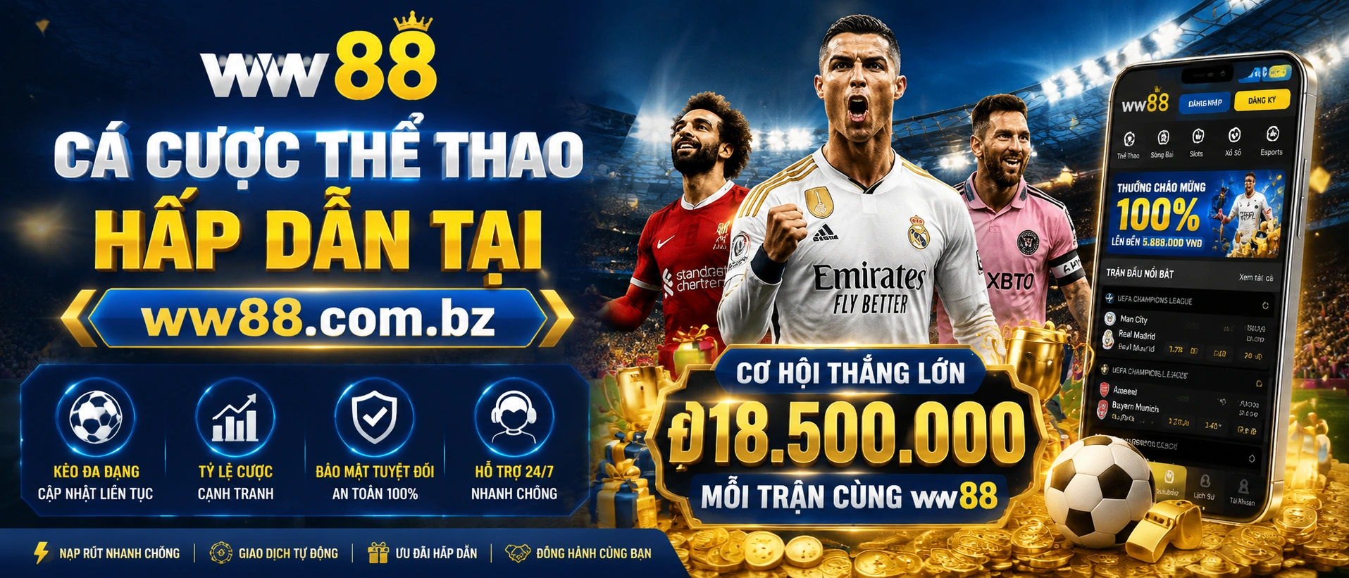 Thanh toán và nạp rút cho cá cược thể thao
